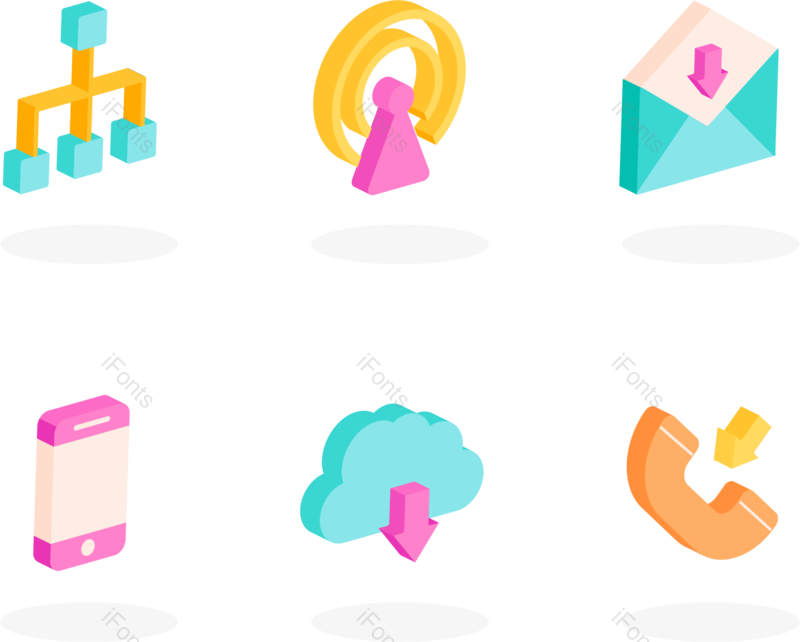 3D图标图片,通讯图标元素,PNG,免抠素材