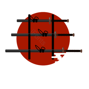 刀具刀子 插画用图 武士剑 向量 源材料 武士矢量图 武士