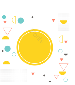 黄色 圆 点 粮食 圈 半圆 线 个性