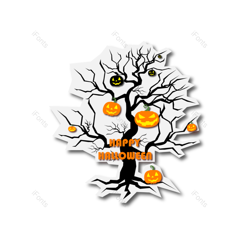 节日图片,立体元素,黑色PNG,剪纸风格免抠素材