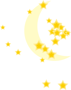 不规则排序 星星 金色 弯月
