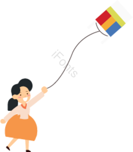 可爱 向量 插图 小女孩 物料 韩国 游戏 燕