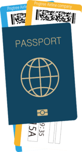 旅游踏青 身分 飞机票 帐单 护照 旅游局 飞机 出国