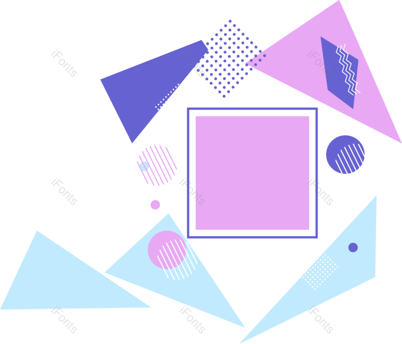 元素图片,卡通元素,曲线PNG,蓝色免抠素材