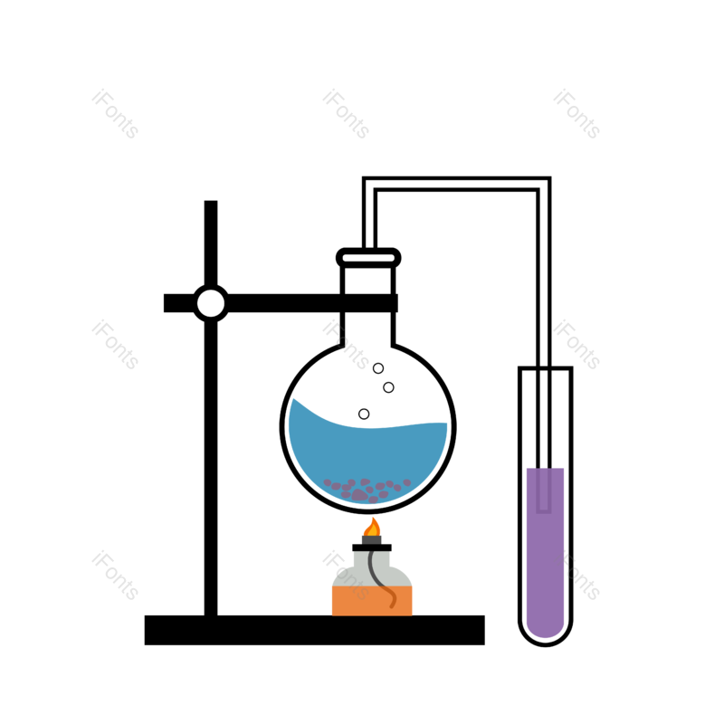 卡通图片,化学元素,化学仪器PNG,试管免抠素材