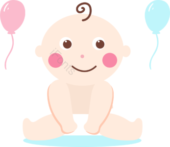 男孩 可爱 男娃 卡通 幼儿 BABY 矢量 蓝色