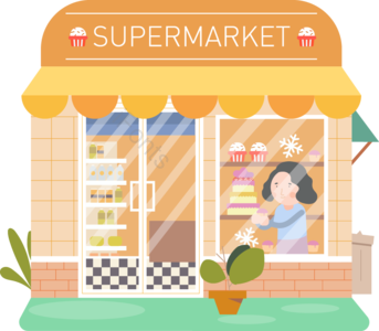 人物 卖方 动画片 小贩 飞机 购物店 取色 活动