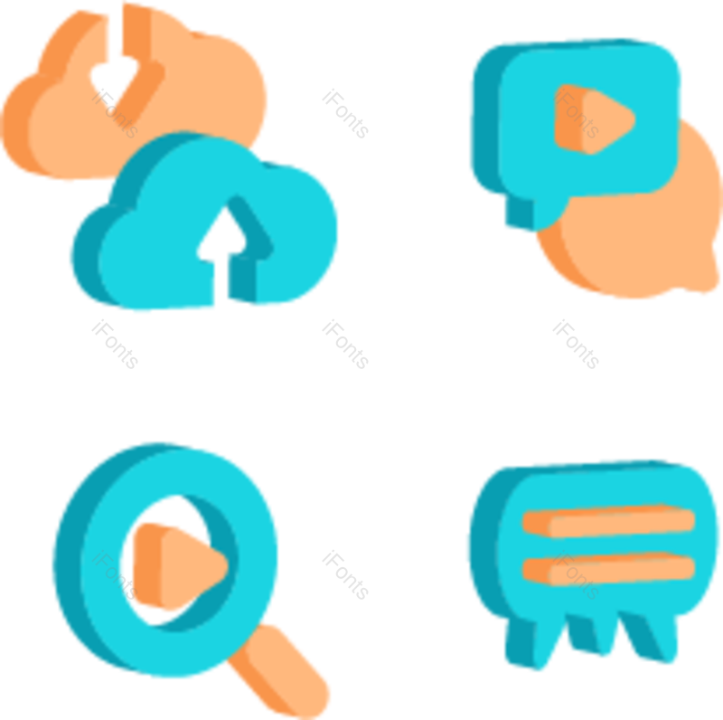 科技图片,图标元素,立体PNG,3D免抠素材