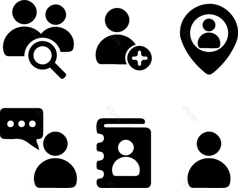 图标图片,人物元素,简约PNG,办公免抠素材