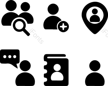 人物 办公 关系 图标 简约 人物图标