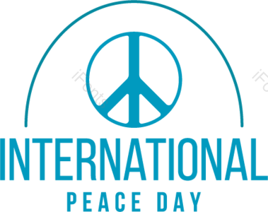 创意 简约 线性 国际 和平日 和平日标志 节日标志 徽章