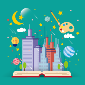 书 世界 宇宙 精彩的 魔术 绘画 学习 空间