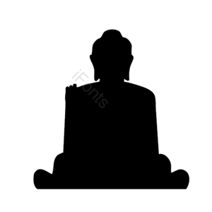 佛教 佛诞 佛 佛剪影 轮廓 剪影风格 手绘 剪影矢量图