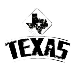 德克萨斯州 德州 字体 地图 复古 星星 创意 logo