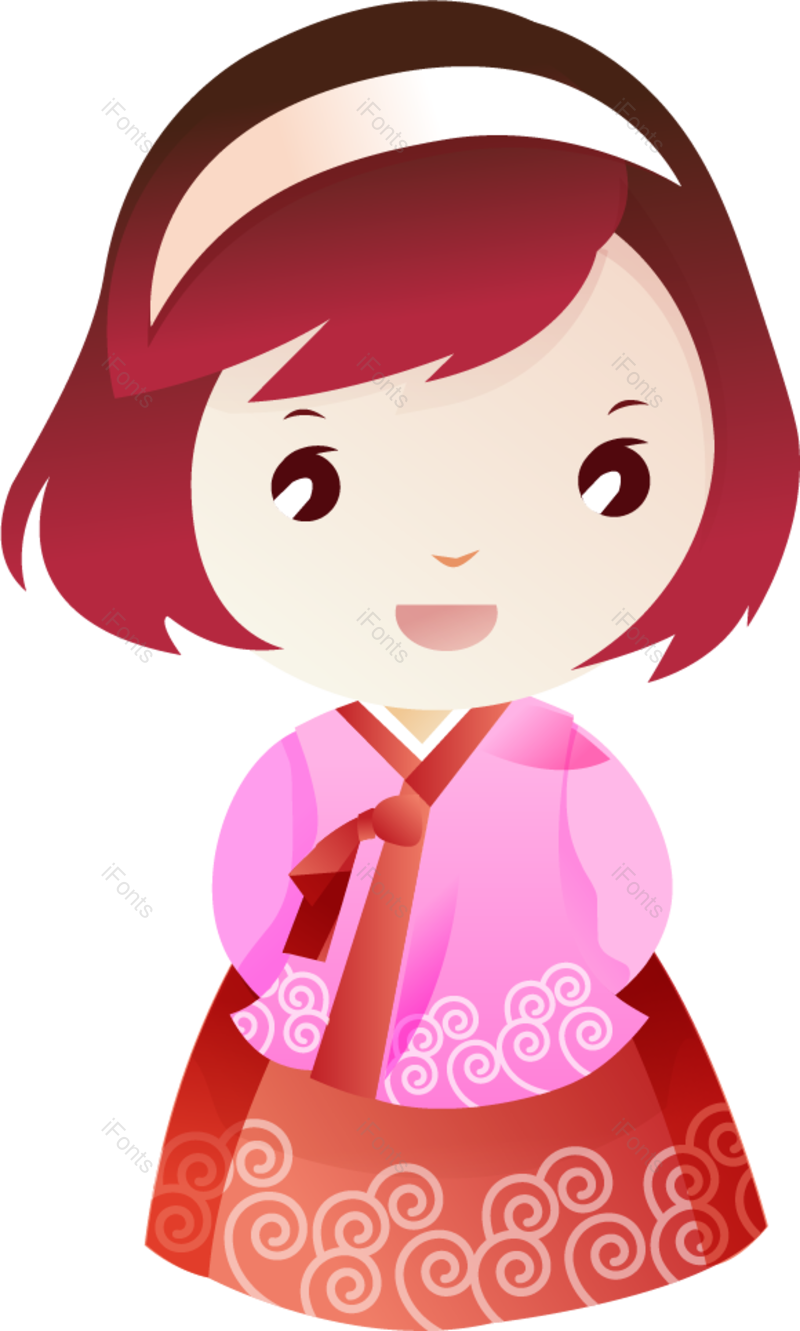 插图图片,动画片元素,美丽PNG,女孩免抠素材