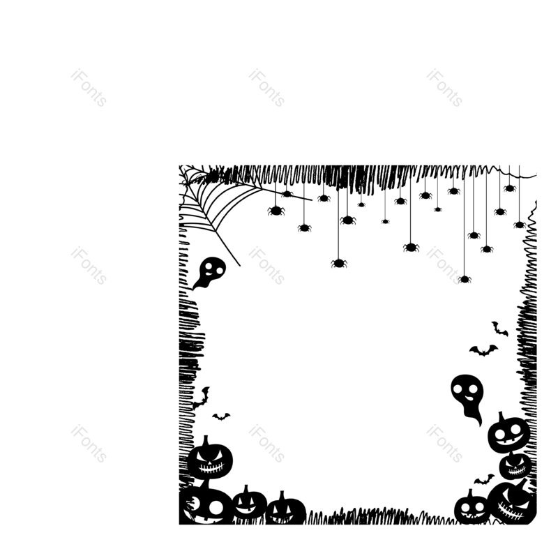 边框图片,节日元素,动画片PNG,笔触免抠素材