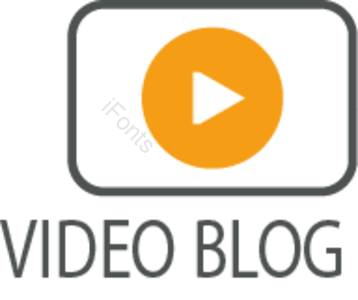 简约 video blog vlog 标志 徽章 创意 设计