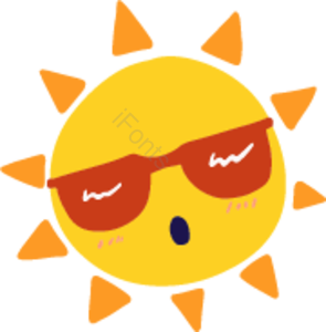 太阳 向阳 可爱 元素 阳光 手绘 卡通 立夏
