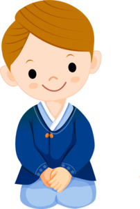 男孩 卡通人物 可爱的男孩 卡通男孩 英俊男孩 韩服可爱 动画片 手绘