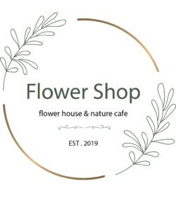 简单的 矢量向量 音谱线 花店 金属框架 浪花 线性花 花店徽标