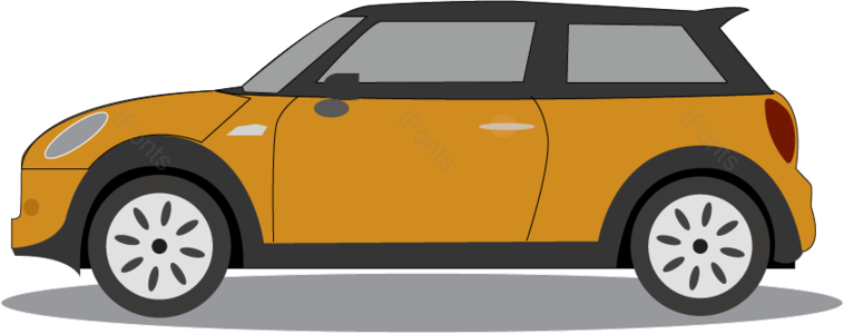 vector cute fresh sedan