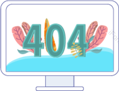 电脑 简约 创意 网页 404 页面 连接 丢失