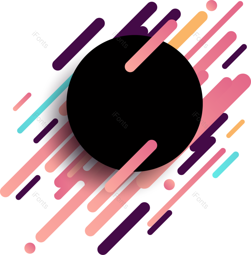 几何图片,渐变色元素,PNG,免抠素材