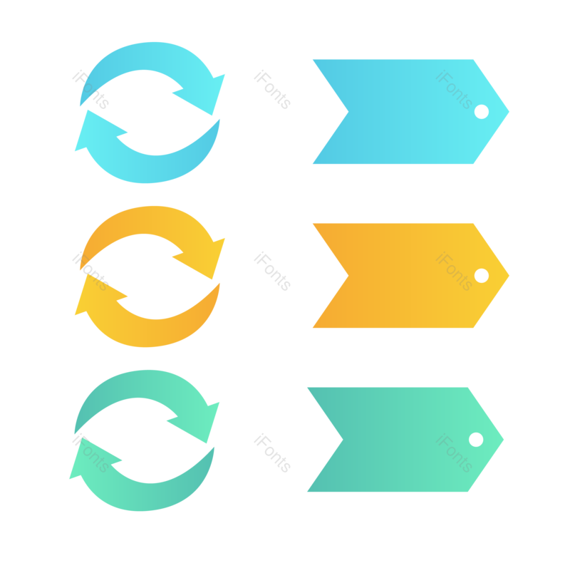 箭头图片,蓝色元素,绿色矢量图PNG,商务免抠素材