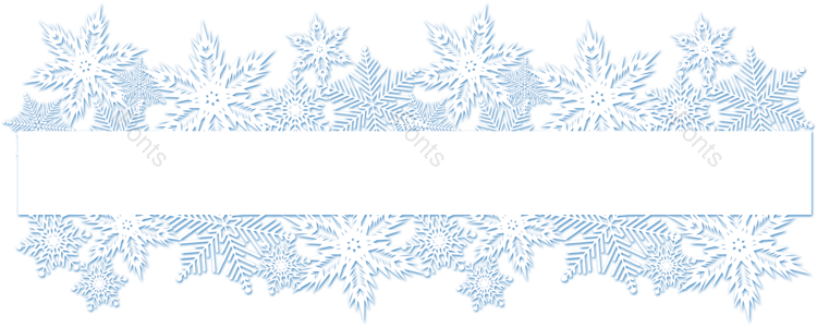 清新 剪纸 雪花 边框 立体 白色 蓝色 冬季