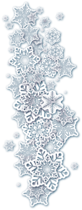 清新 剪纸 雪花 边框 立体 白色 蓝色 冬季