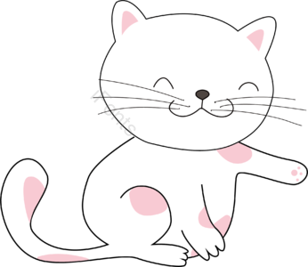 卡通猫 插画 手绘 卡通 猫 可爱