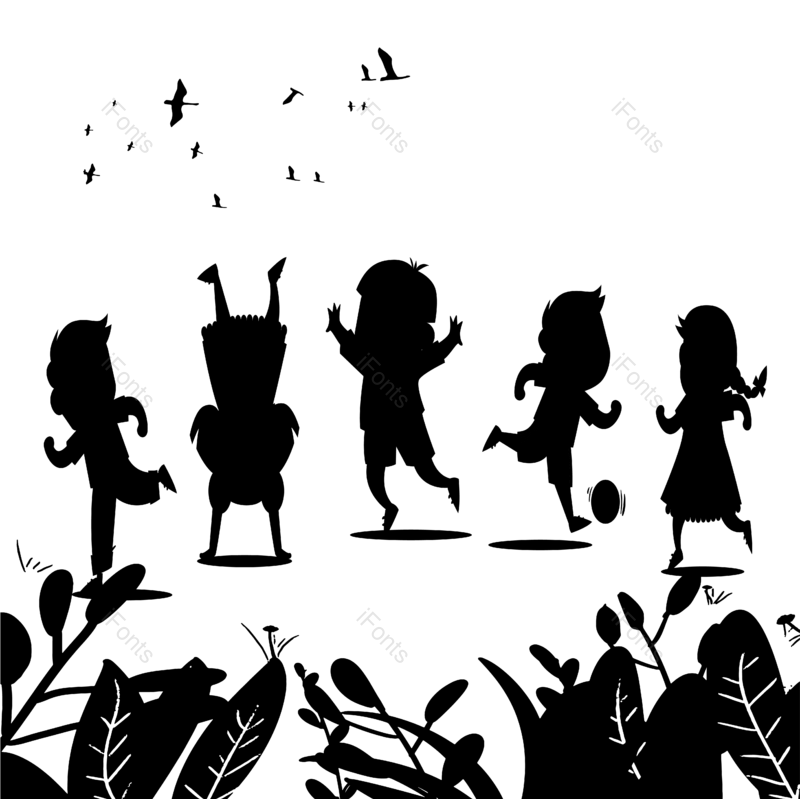 元素图片,卡通元素,儿童PNG,跳跃免抠素材