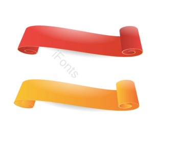 商业banner 丝带banner banner banner 商业 立体 卷轴 渐变