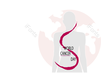女人 世界癌症日 粉色 剪影 健康
