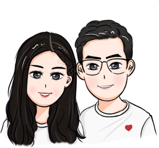 情侣 插画 手绘 素材 婚礼 矢量 婚礼元素 LOVE