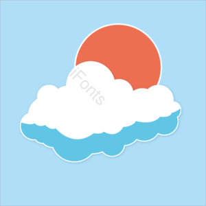 渐变色 贴纸 太阳 可爱