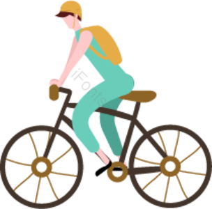 扁平风 骑自行车 运动 男孩 骑行 安全骑行