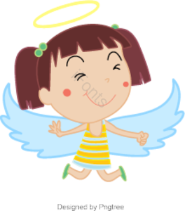 人工智能 天使 卡通 女孩 可爱的 png 矢量 翼