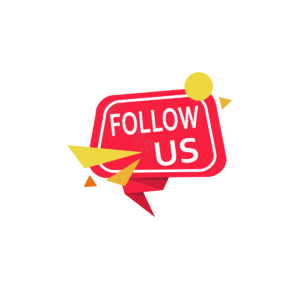follow us 标签设计 几何 色卡 创意