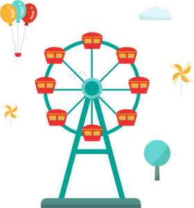 游乐设施  马戏团 摩天轮 马戏表演 旋转木马 游乐园 创意