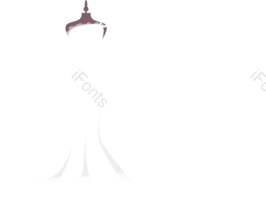 连衣裙 礼服 婚纱 婚礼用品 婚礼 简约 手绘 白色