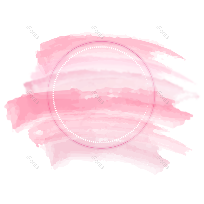 水彩笔图片,笔触元素,粉色PNG,免抠素材