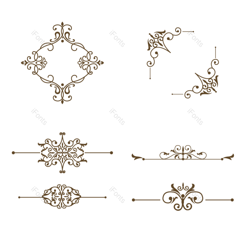 图案图片,花边元素,PNG,免抠素材