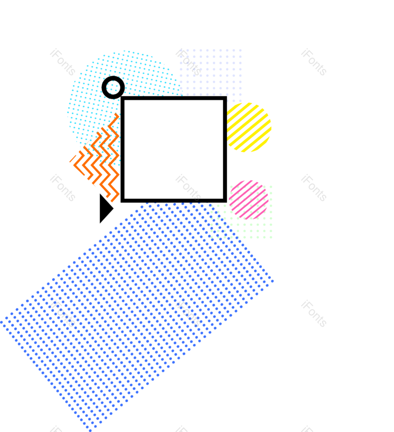 元素图片,曲线元素,蓝色PNG,动画片免抠素材