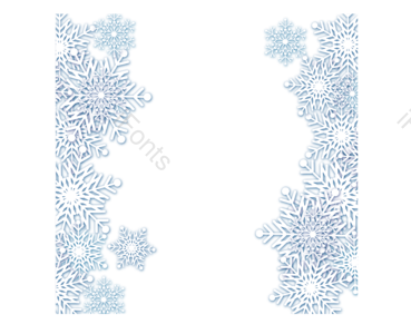苍白 剪纸 雪花 文框 立体 白色 蓝色 圣诞