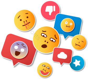 社交表情 立体贴纸 黄色圆脸 可爱风格 instagram facebook 流鼻血 吃西瓜