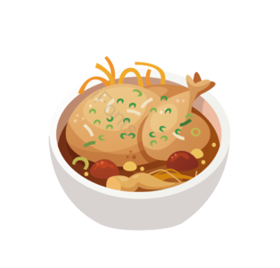 走地鸡 红枣 葱 人参 料碗 营养鸡肉汤 药 好喝