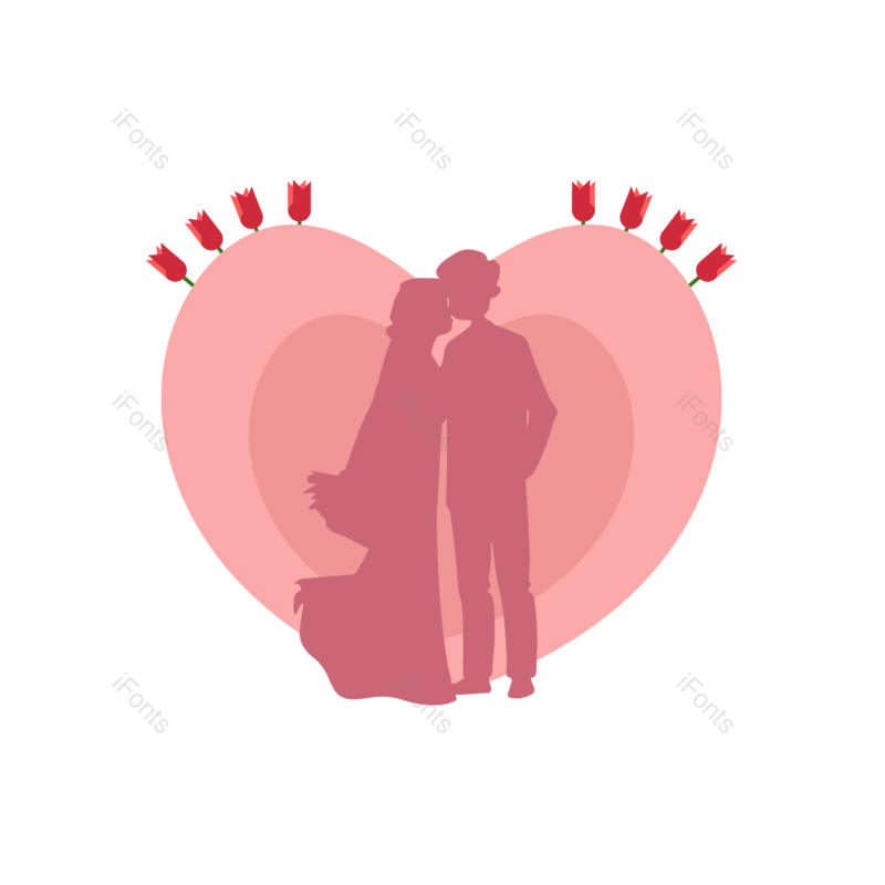 婚礼图片,玫瑰元素,爱情PNG,新娘免抠素材