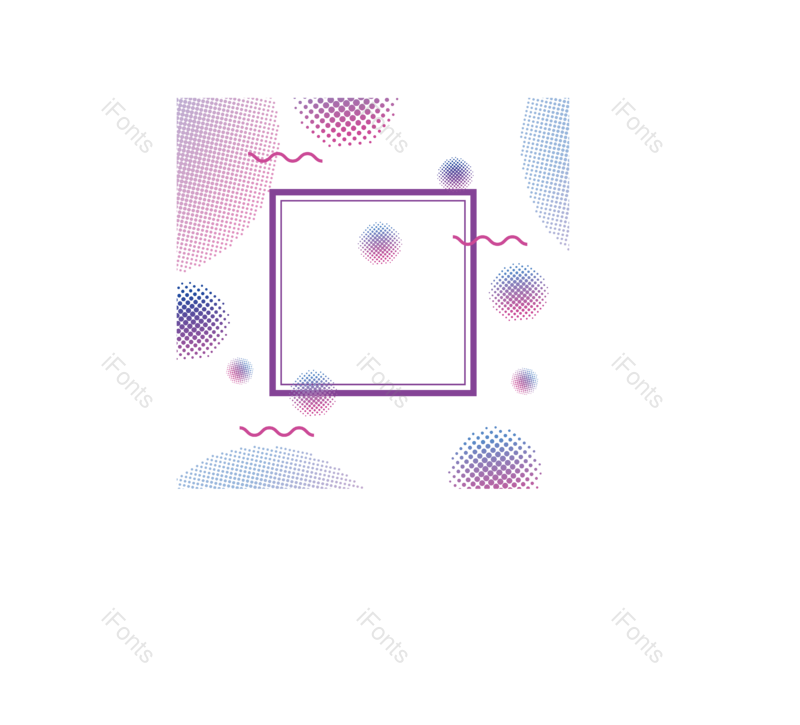 边框图片,线条元素,波点PNG,圆点免抠素材
