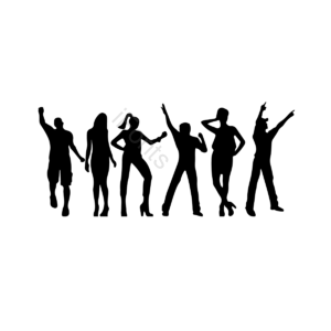 字符 图轮廓 轮廓 简单 组 舞蹈 剪影矢量图 舞蹈矢量